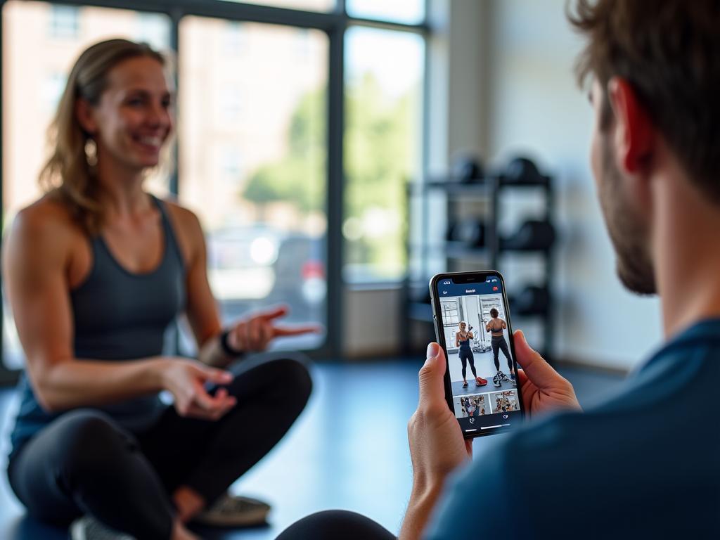 Blended in-person and online personal training via IronThistle App
